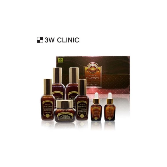 3W CLINIC 프리미엄 플라센타 여성 7종 SET/여성화장품/여자화장품/화장품세트/여성화장품세트/여자화장품 